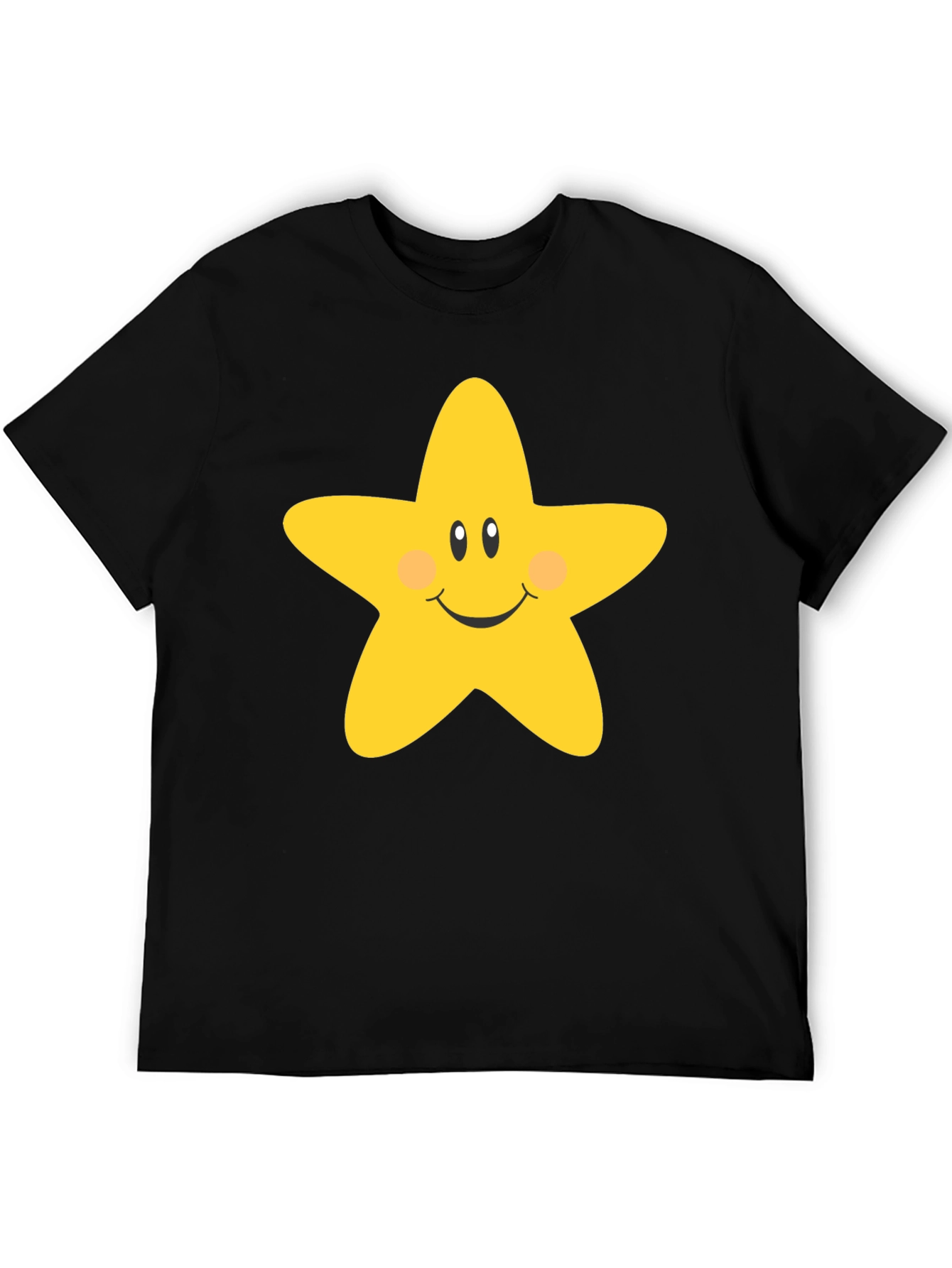 Cute Star Graphic Tee - Unisex Black T-Shirt
