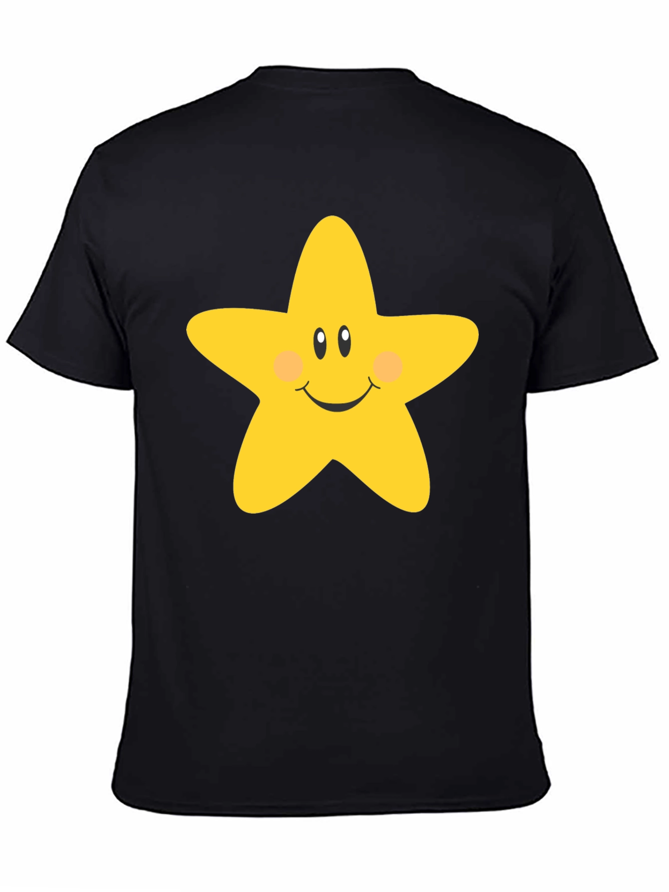 Cute Star Graphic Tee - Unisex Black T-Shirt