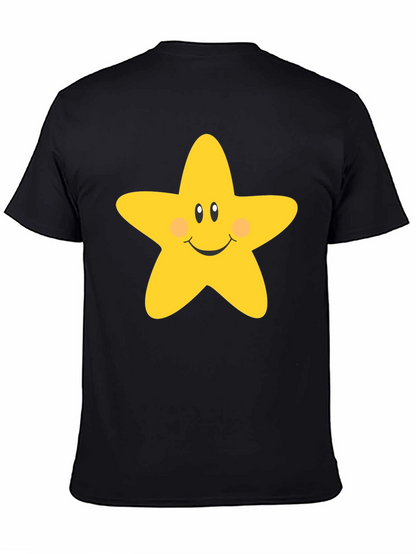 Cute Star Graphic Tee - Unisex Black T-Shirt