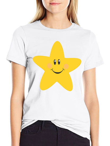 Cute Star Graphic Tee - Unisex Black T-Shirt
