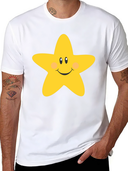 Cute Star Graphic Tee - Unisex Black T-Shirt