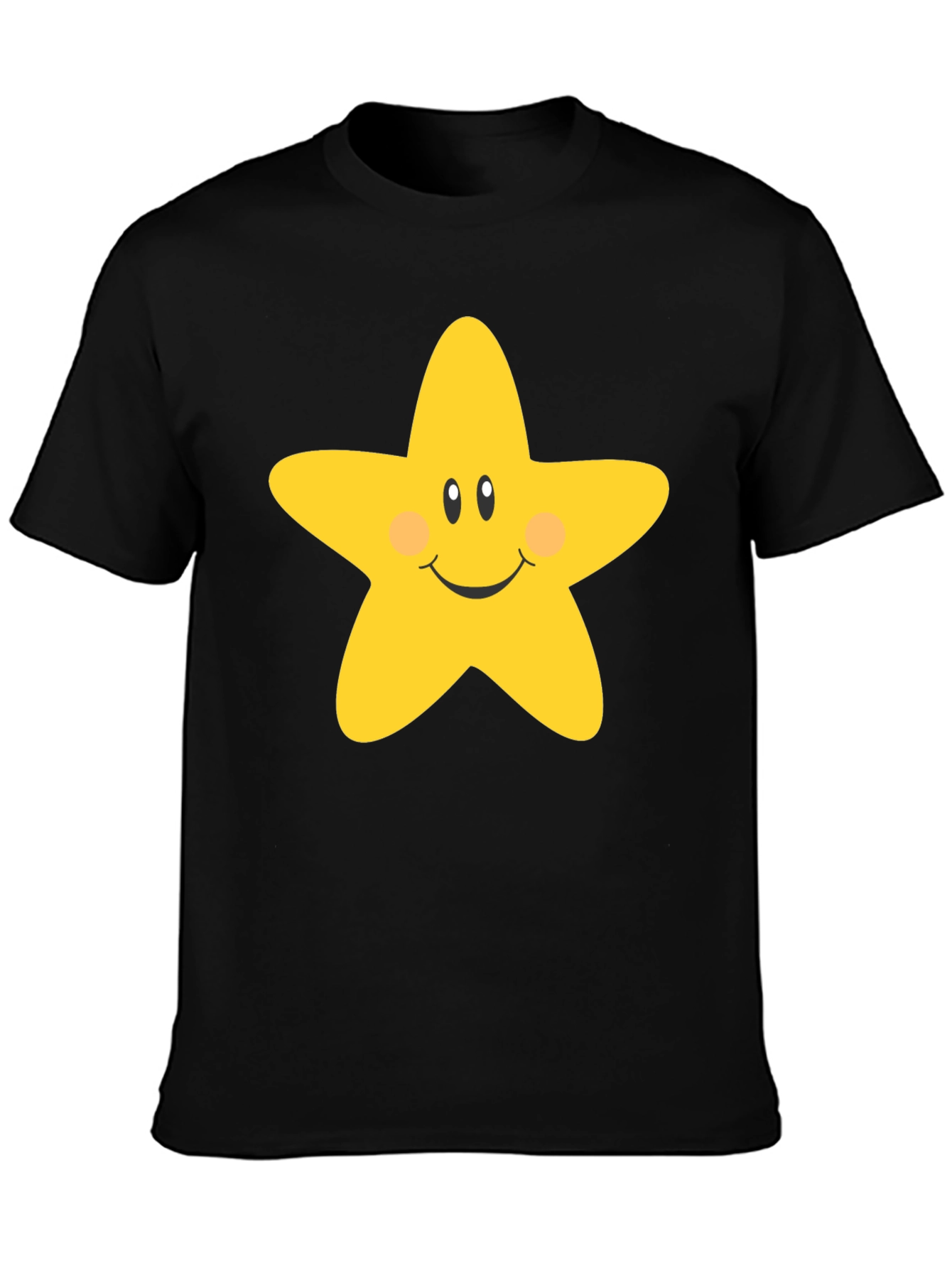 Cute Star Graphic Tee - Unisex Black T-Shirt