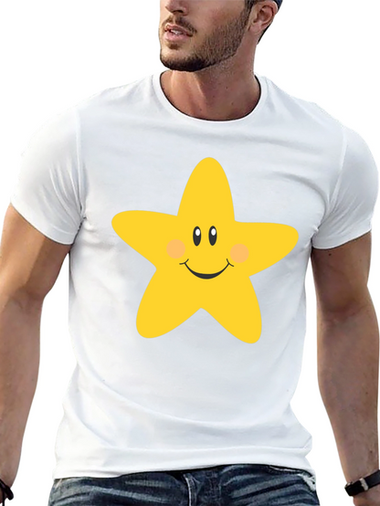 Cute Star Graphic Tee - Unisex Black T-Shirt