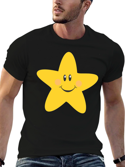 Cute Star Graphic Tee - Unisex Black T-Shirt