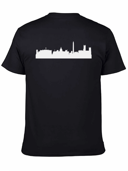 Washington DC Skyline Black Graphic Tee