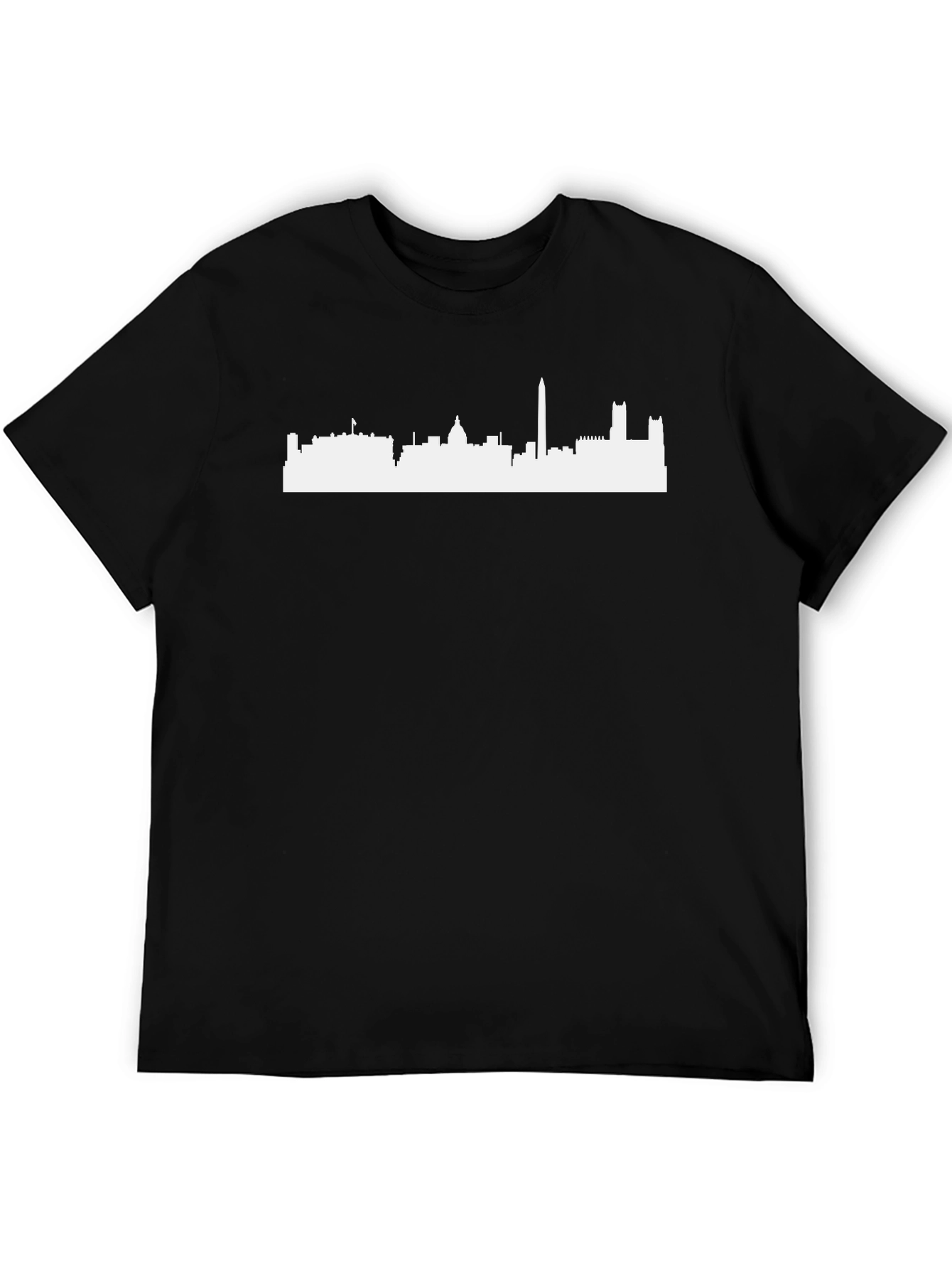 Washington DC Skyline Black Graphic Tee