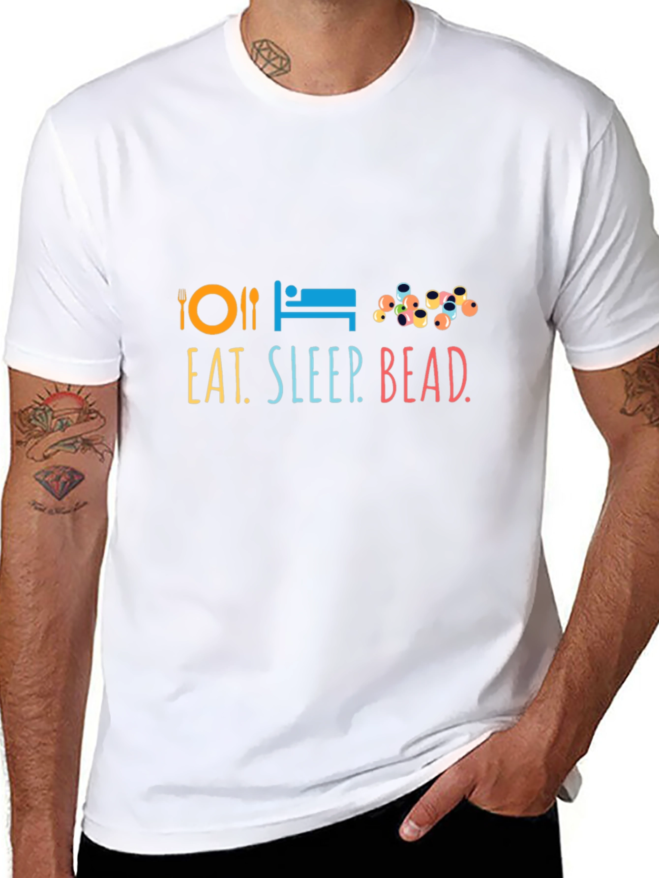 Eat Sleep Bead T-Shirt | Graphic Tee