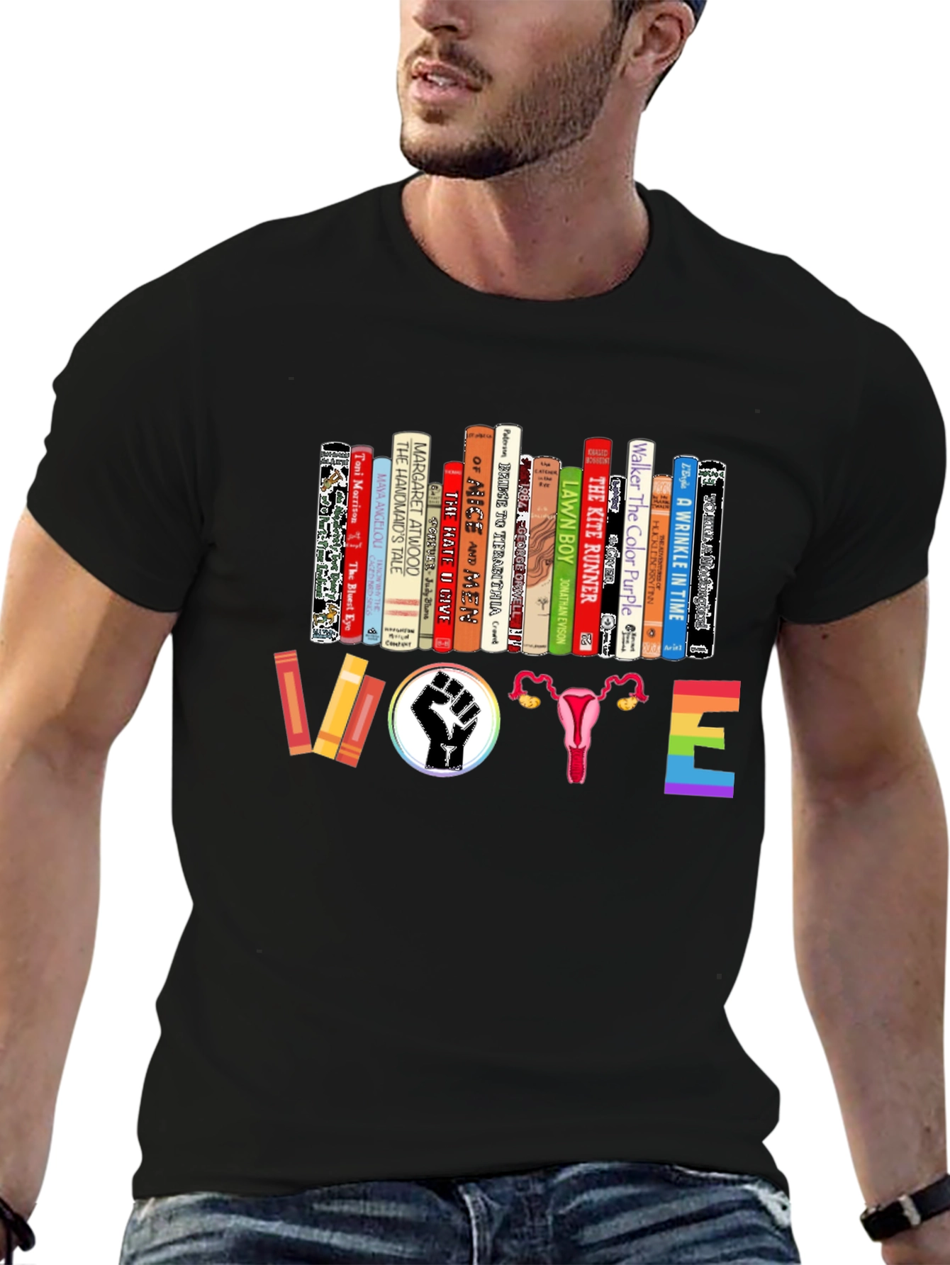 Feminist Book Lover Vote T-Shirt