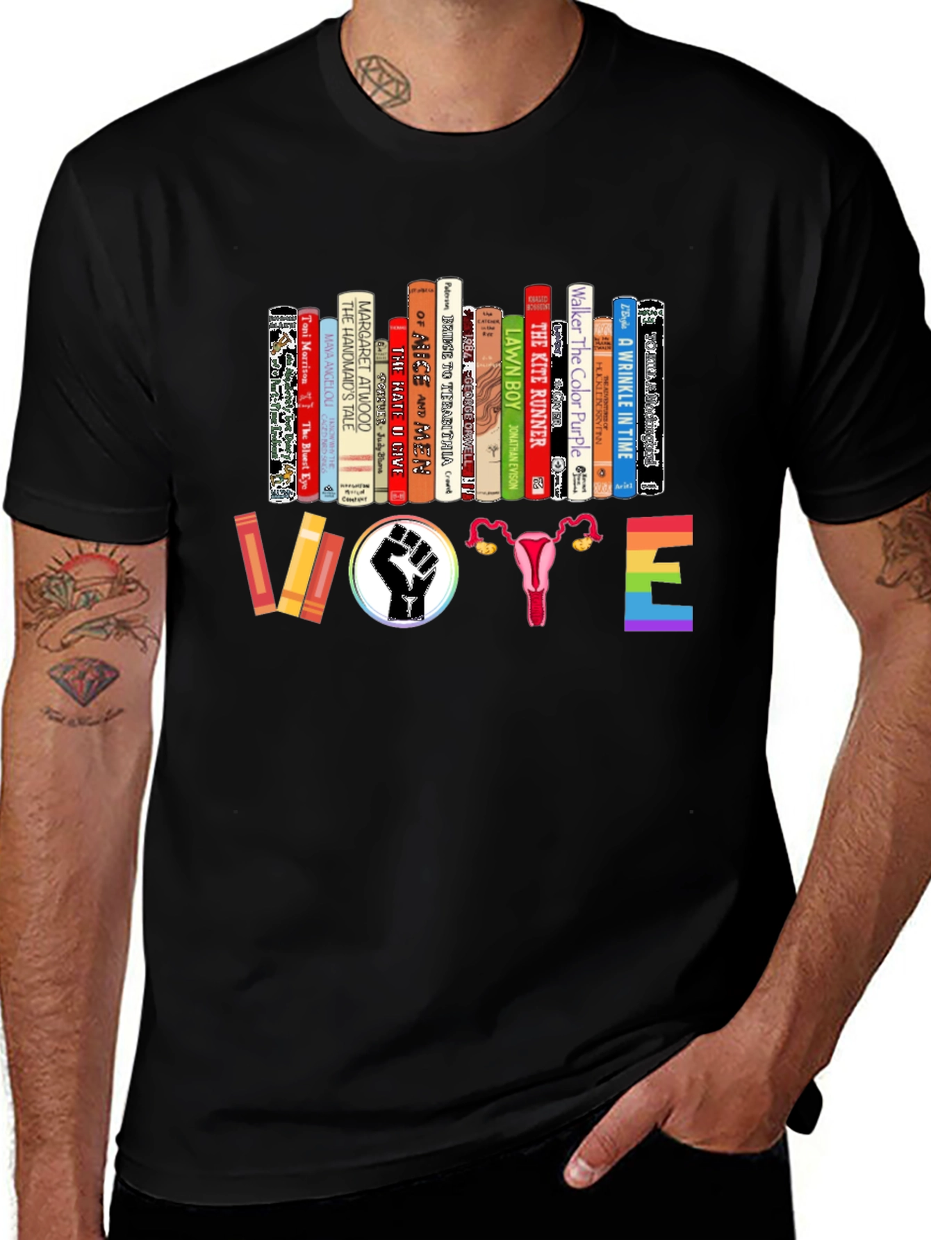 Feminist Book Lover Vote T-Shirt
