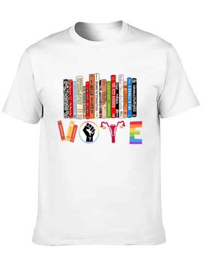 Feminist Book Lover Vote T-Shirt