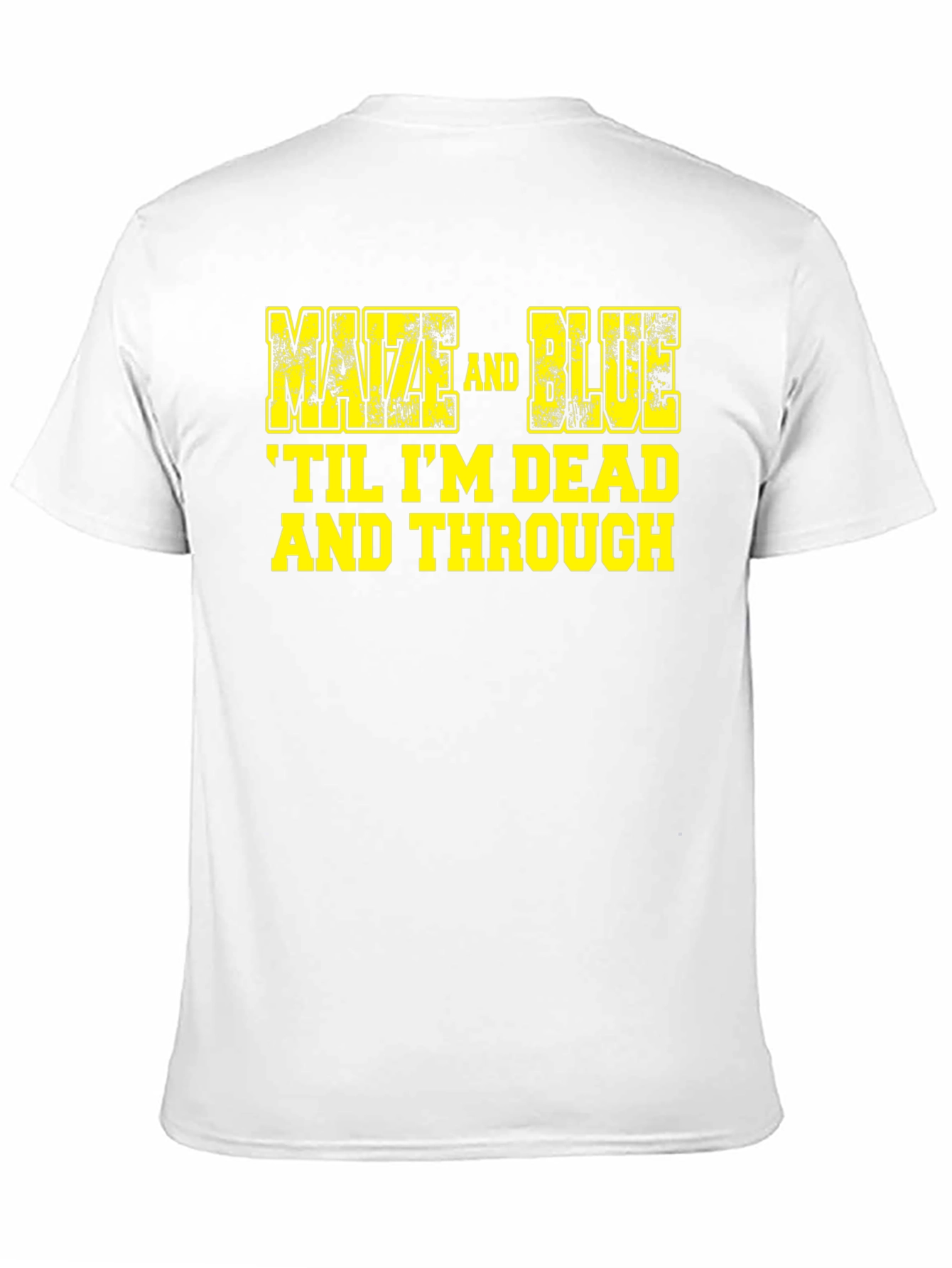 Maize and Blue Graphic Tee - Til Im Dead