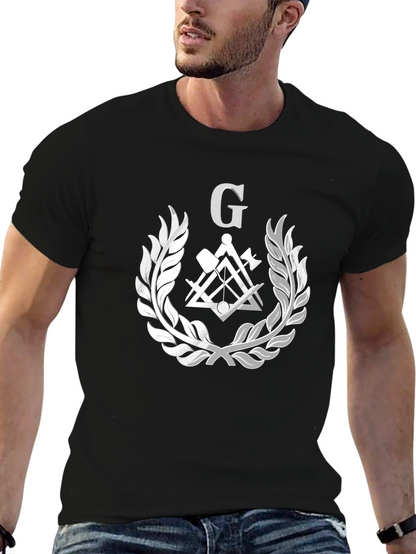 Masonic Symbol T-Shirt - Square and Compasses Design