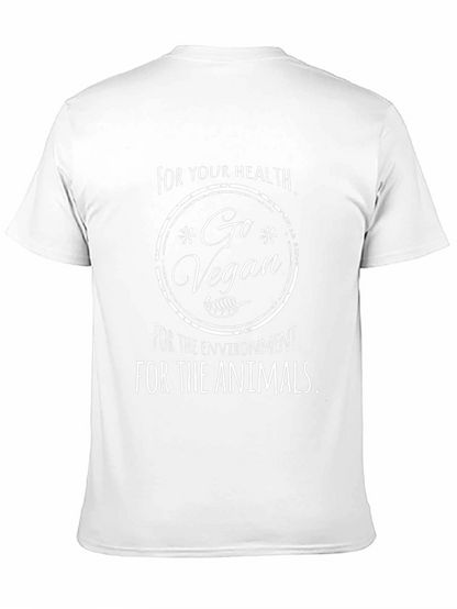 Go Vegan T-Shirt - Health Environment Animals