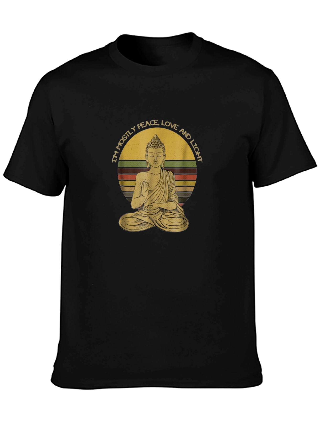 Buddha Peace Love Light Graphic Tee