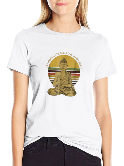 Buddha Peace Love Light Graphic Tee