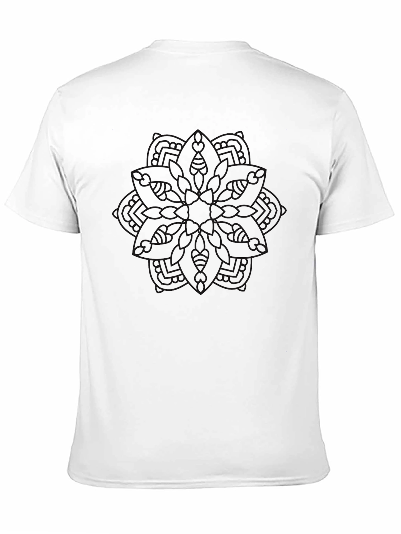 Mens Black Graphic Tee - Casual Comfort