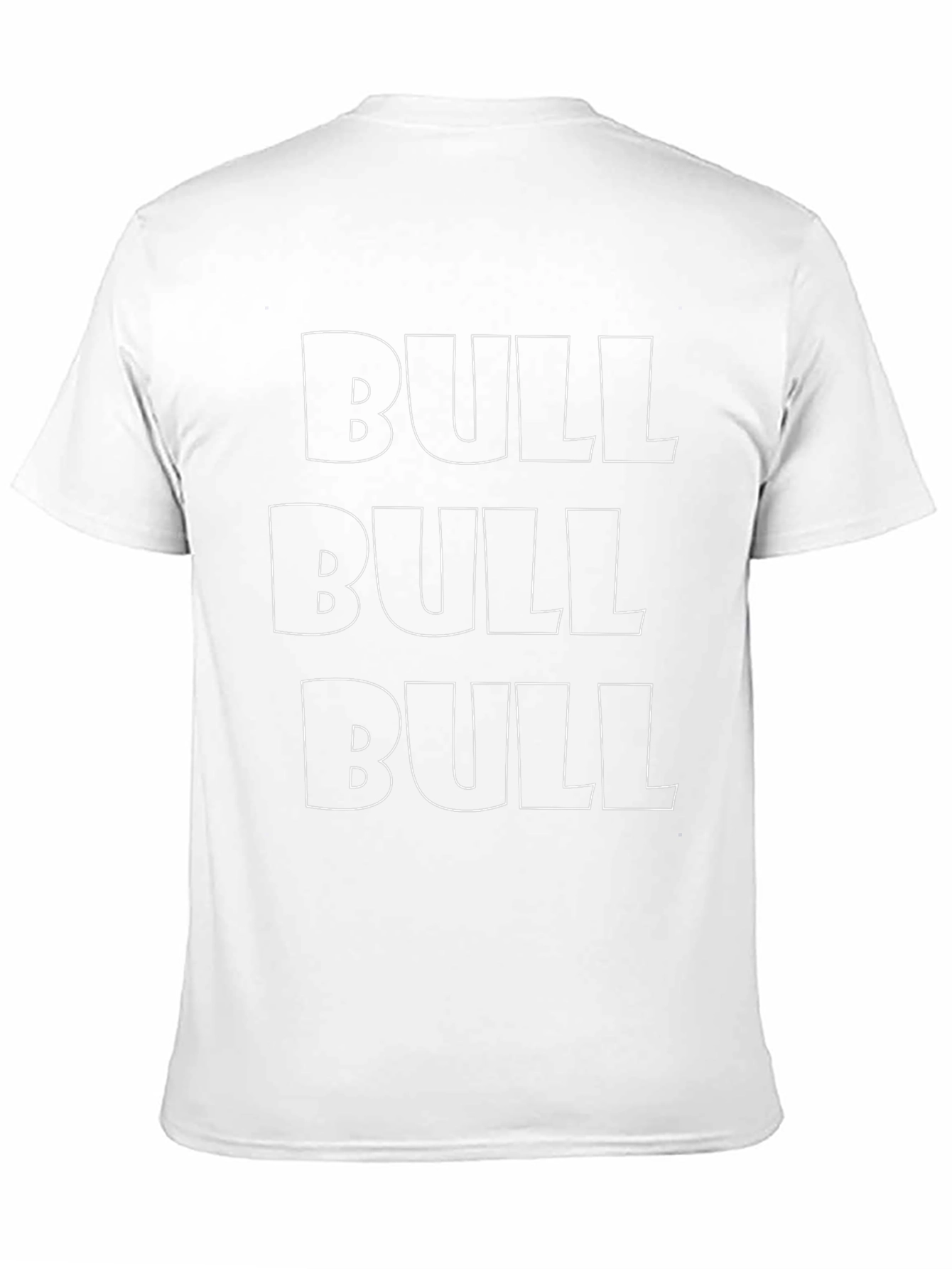 Bold BULL Graphic Tee - Black Crew Neck T-Shirt