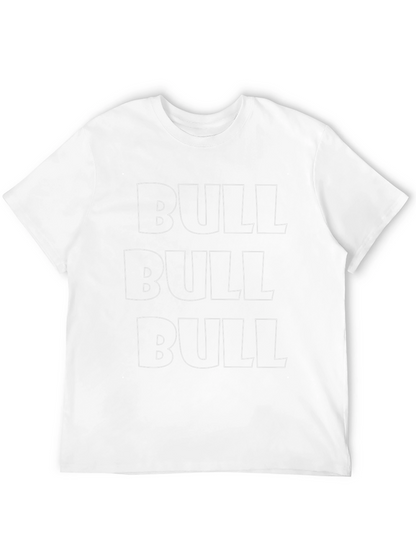 Bold BULL Graphic Tee - Black Crew Neck T-Shirt