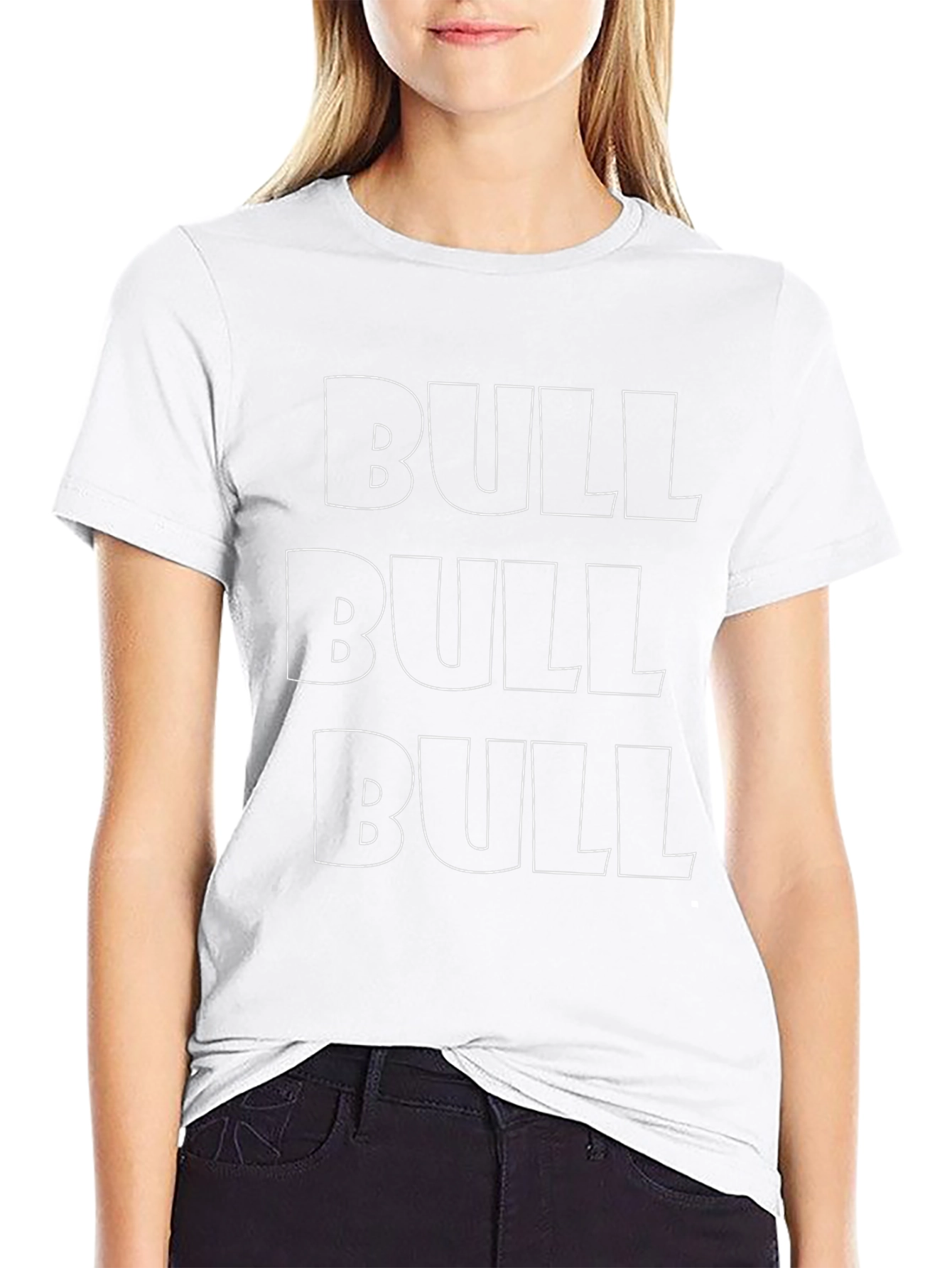 Bold BULL Graphic Tee - Black Crew Neck T-Shirt