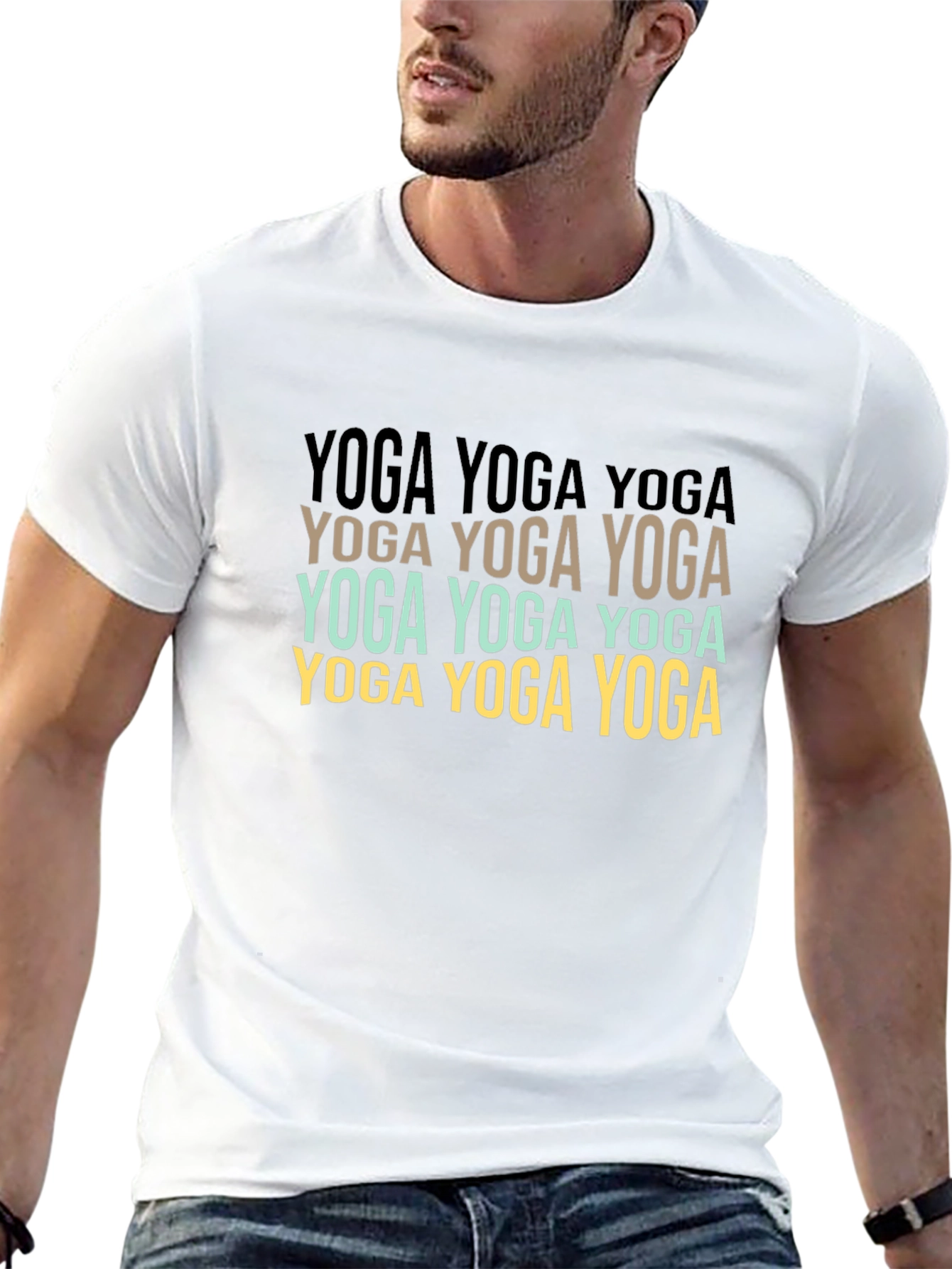 Yoga Graphic Print T-Shirt
