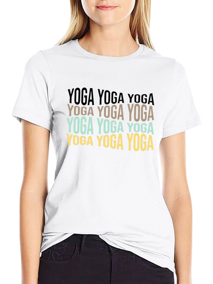 Yoga Graphic Print T-Shirt