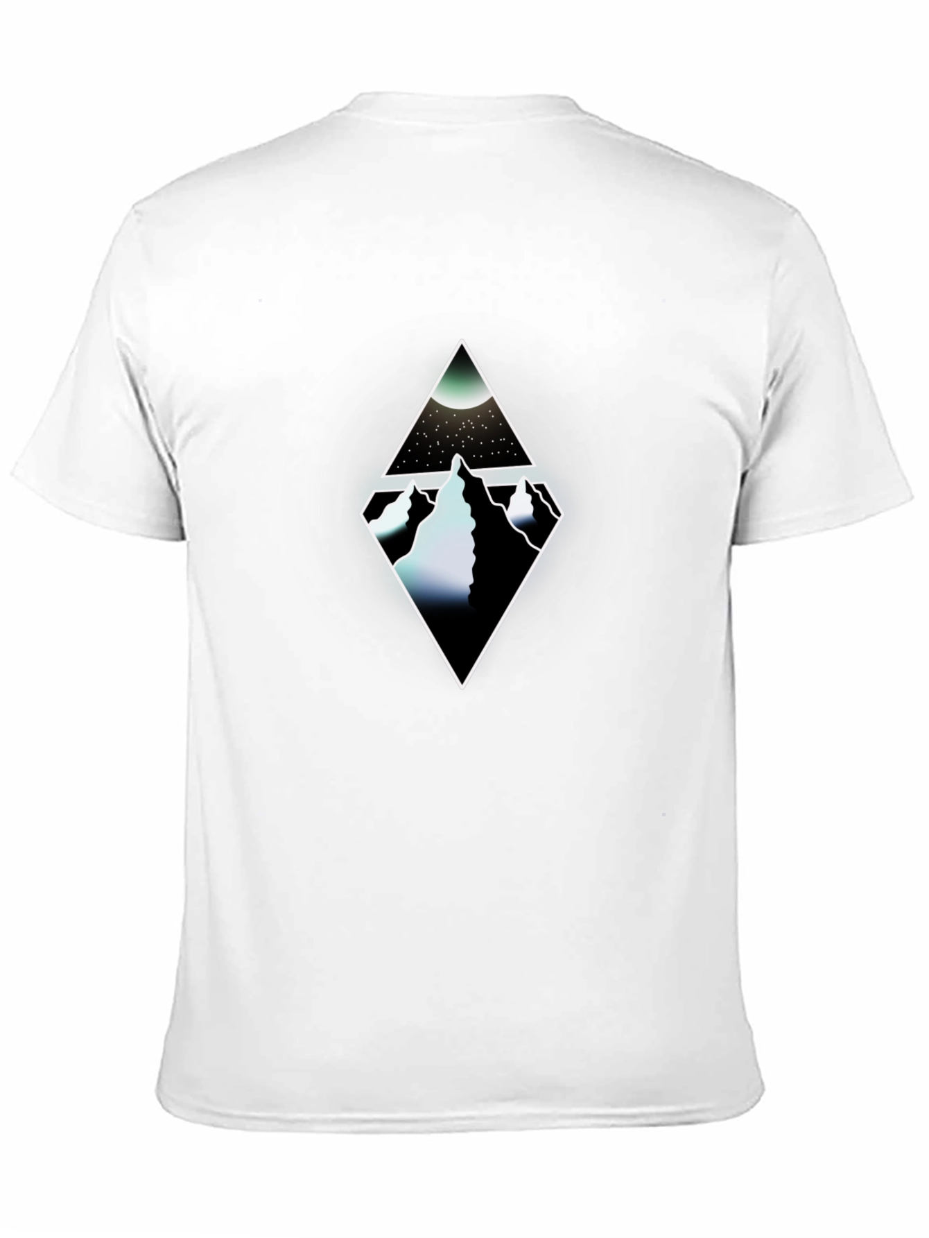 Diamond Mountain Graphic Tee - Mens Black T-Shirt