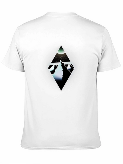 Diamond Mountain Graphic Tee - Mens Black T-Shirt