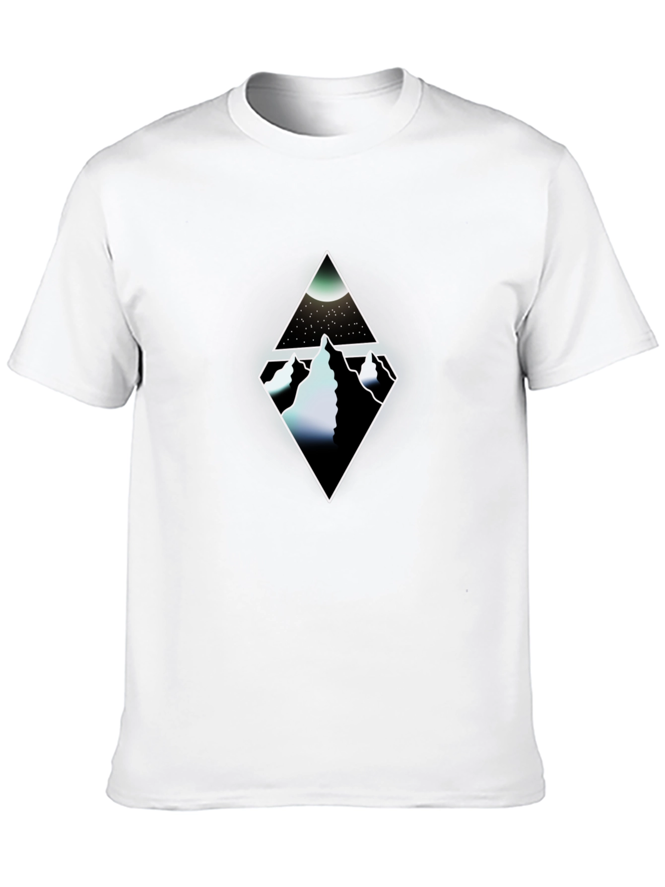 Diamond Mountain Graphic Tee - Mens Black T-Shirt