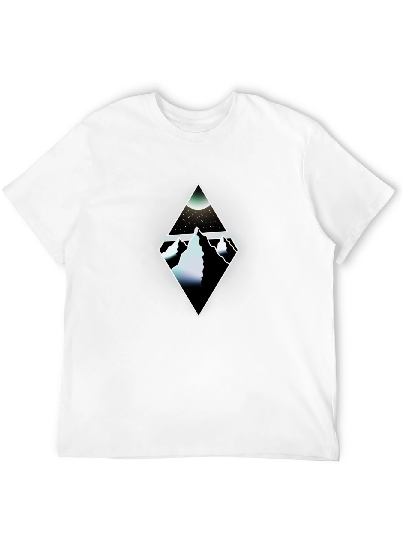 Diamond Mountain Graphic Tee - Mens Black T-Shirt