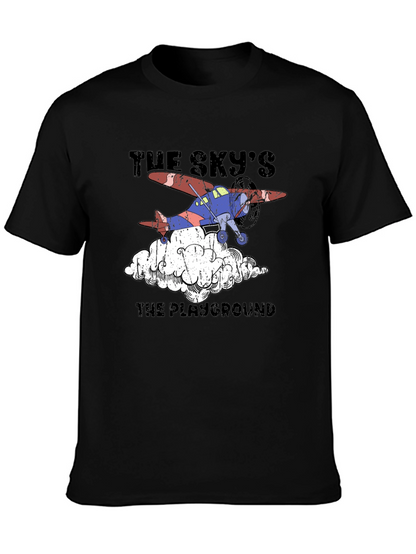 Skys The Playground Airplane Graphic T-Shirt