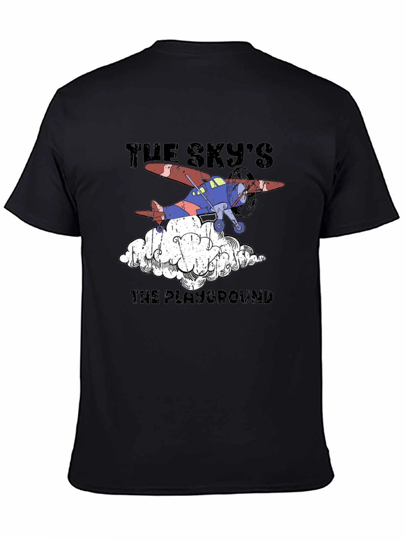 Skys The Playground Airplane Graphic T-Shirt