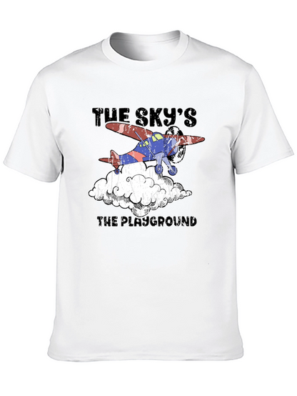 Skys The Playground Airplane Graphic T-Shirt
