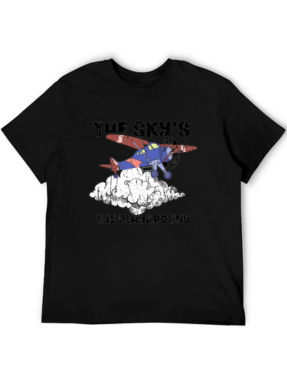Skys The Playground Airplane Graphic T-Shirt