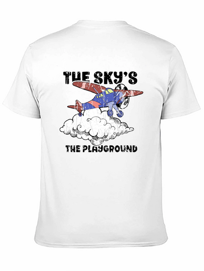 Skys The Playground Airplane Graphic T-Shirt
