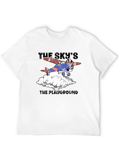 Skys The Playground Airplane Graphic T-Shirt