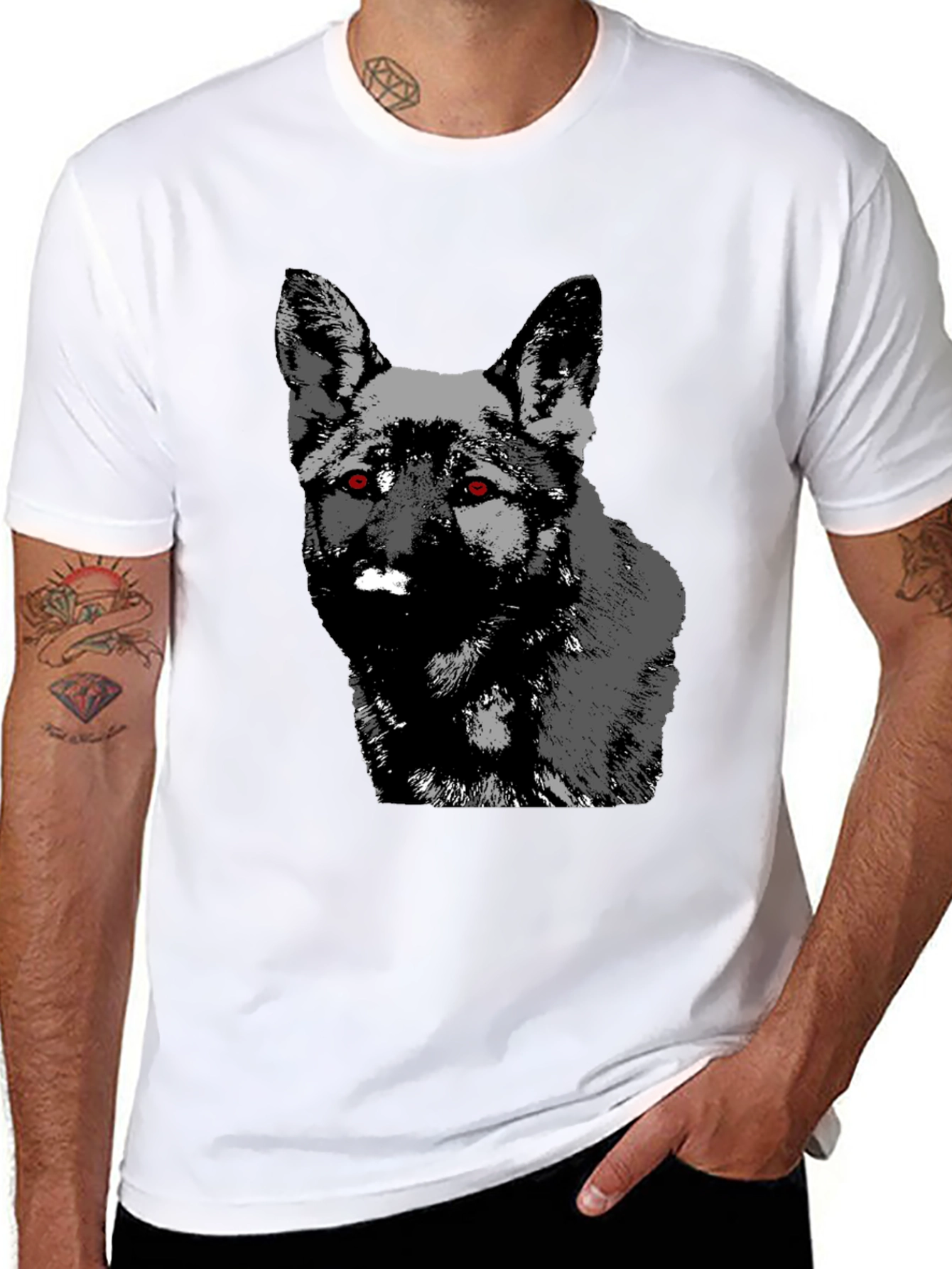 German Shepherd T-Shirt - Graphic Dog Tee
