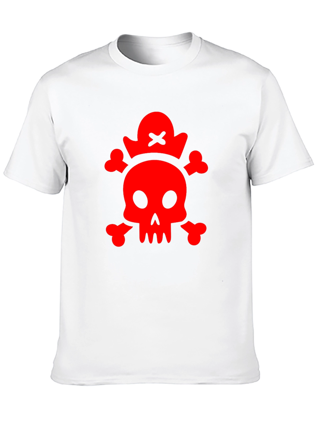 Red Skull & Crossbones Black T-Shirt