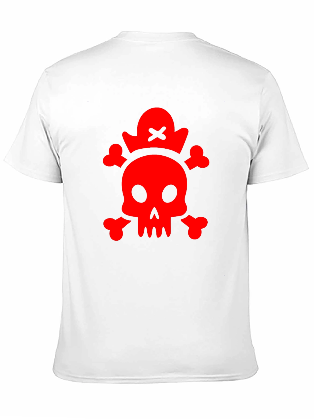 Red Skull & Crossbones Black T-Shirt