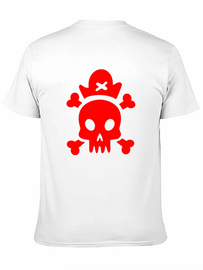 Red Skull & Crossbones Black T-Shirt