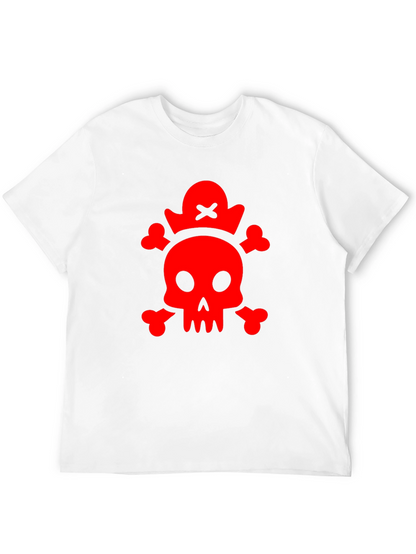 Red Skull & Crossbones Black T-Shirt
