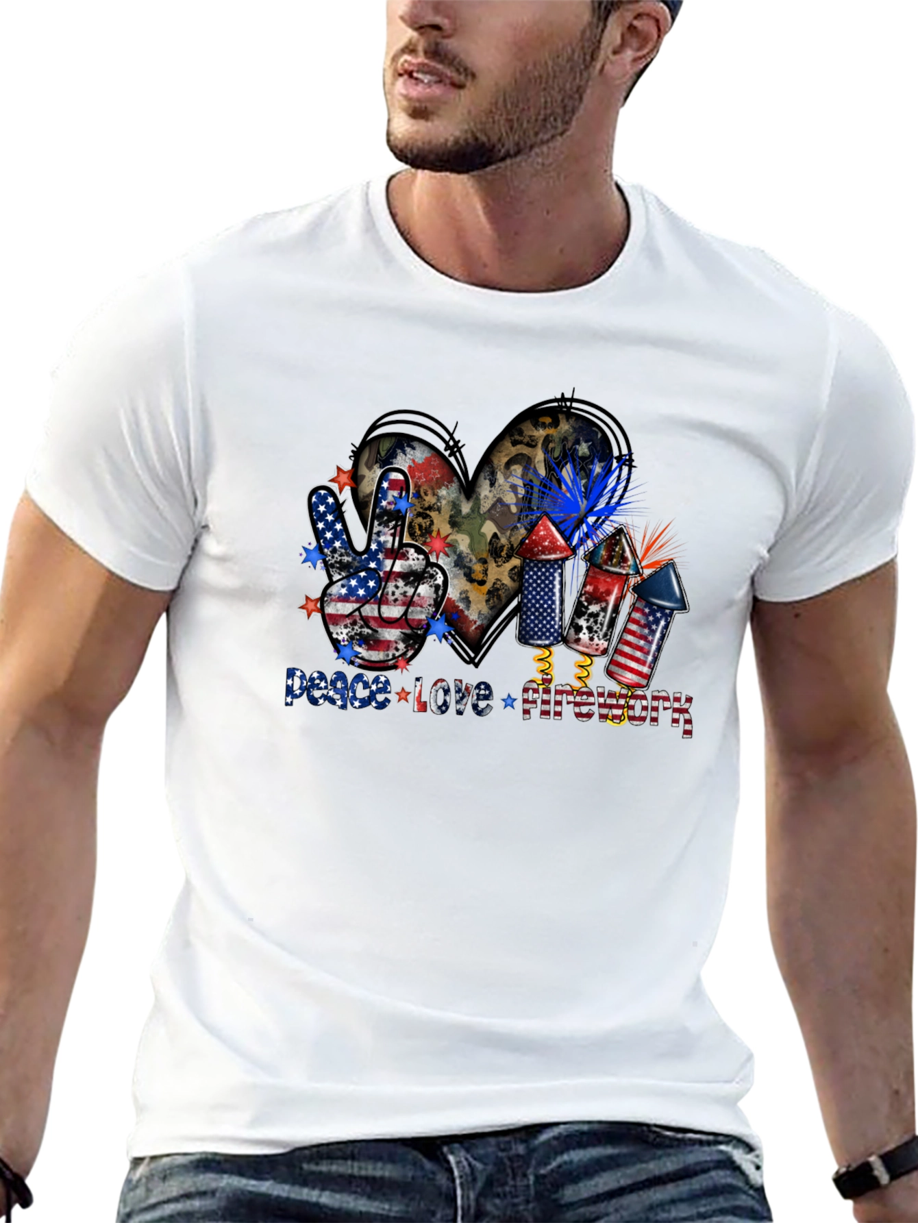 Peace Love Fireworks T-Shirt