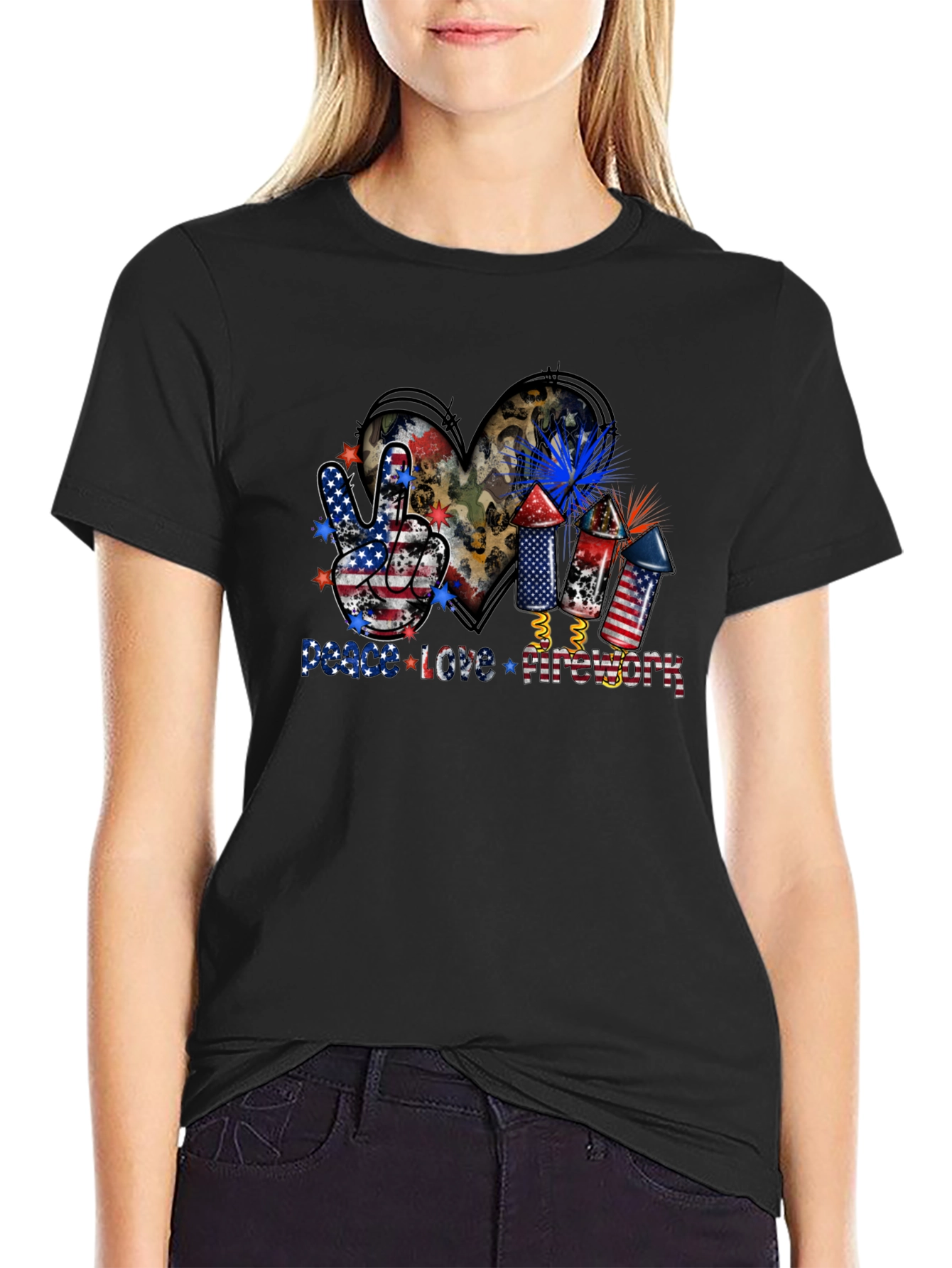 Peace Love Fireworks T-Shirt