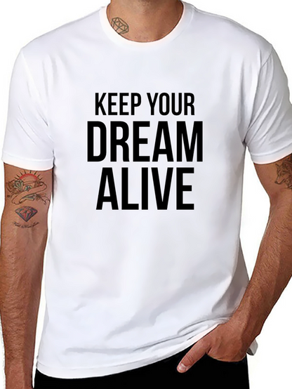 Keep Your Dream Alive Black Graphic Tee