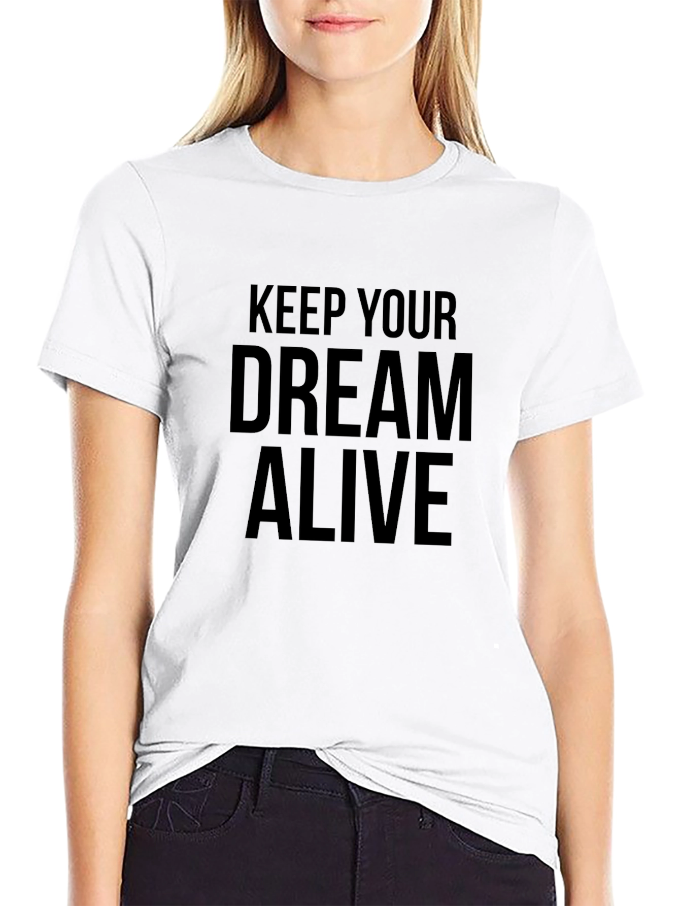Keep Your Dream Alive Black Graphic Tee