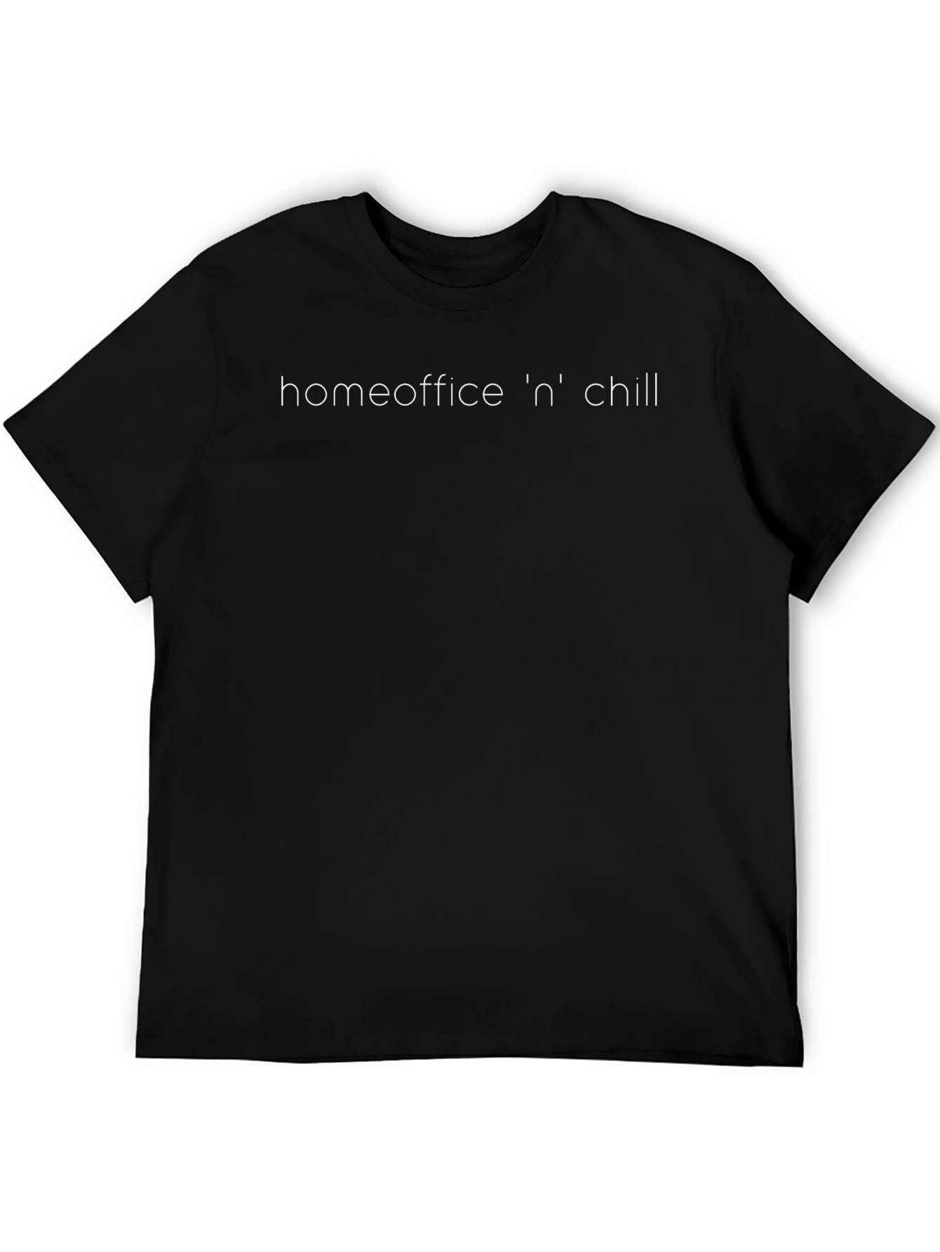 Homeoffice n Chill T-Shirt - Black Casual Tee