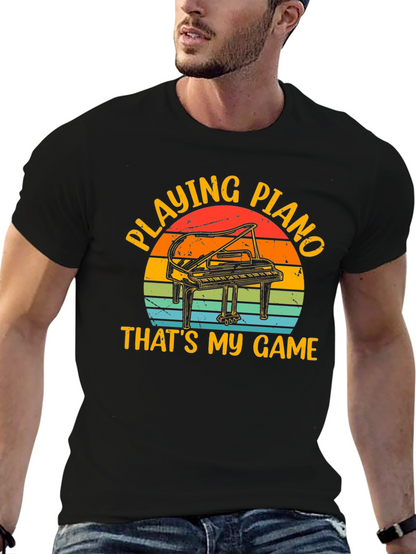 Piano Player T-Shirt - Thats My Game Retro Style