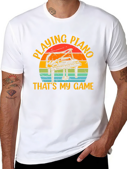 Piano Player T-Shirt - Thats My Game Retro Style
