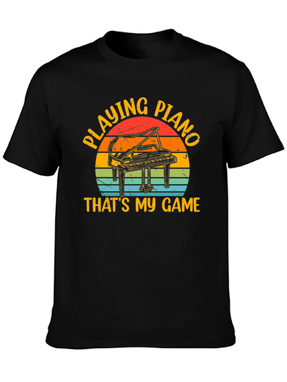 Piano Player T-Shirt - Thats My Game Retro Style