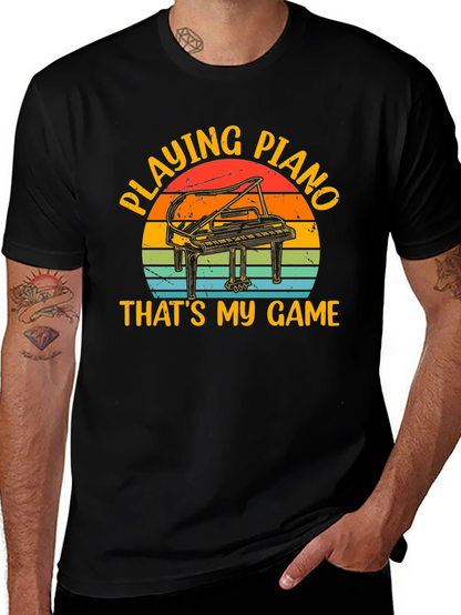 Piano Player T-Shirt - Thats My Game Retro Style