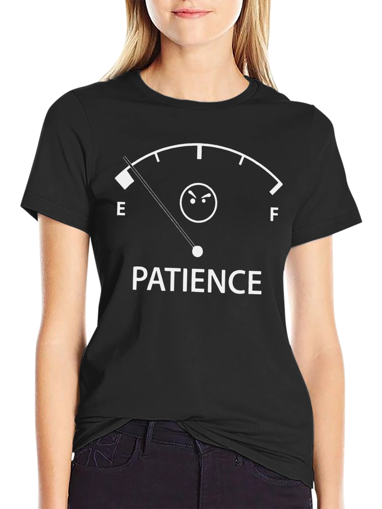 Patience Gauge T-Shirt Funny Sarcastic Tee